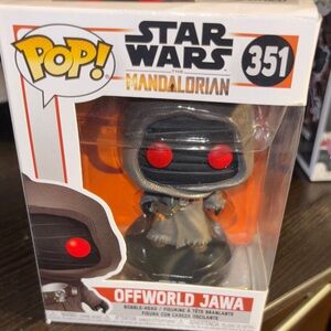 Pop Offworld Jawa Figure with Red and Black Accents